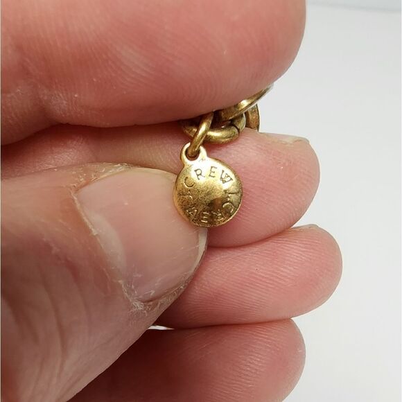 VINTAGE J CREW TUTTI FRUTTI GOLD TONE BIB NECKLACE - Picture 2 of 3